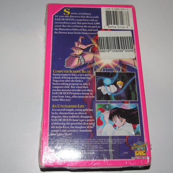 Sailor Moon VHS Scouts Unite Toon-Time Video DIC 1990s Anime Vintage Collectible - Picture 3 of 3
